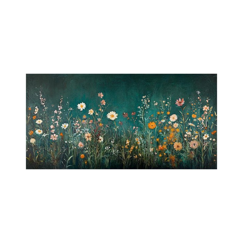 白鹿艺术纯手绘油画花卉风景挂画