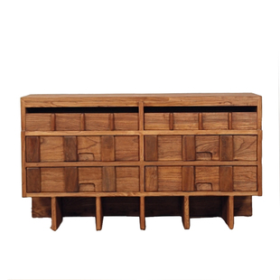 Ni+尼家侘寂风斗柜全实木简约客厅储物柜日式置物柜餐边柜中古风