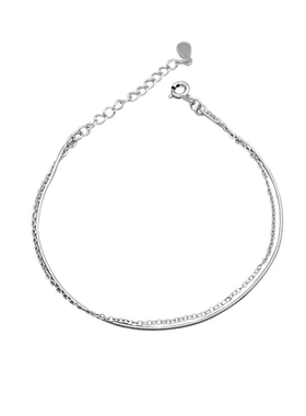 钛钢不掉色ins潮简约女18k金手链