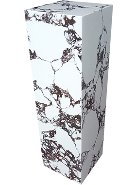 现代简约宝格丽紫大理石底座摆件客厅装饰高级感摆件立柱石墩定制