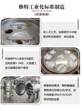 大通量过滤器大流量滤芯过滤机一级二级RO反渗透精密保安过滤设备