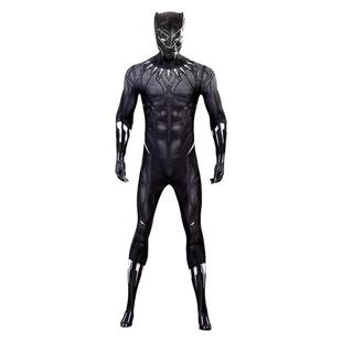 黑豹紧身衣cos服漫威电影超级英雄cosplay特查拉同款黑色连体战衣