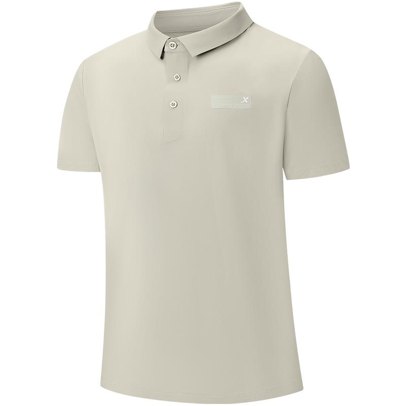 特步运动polo衫男2025年夏新款官方男装半袖短袖T恤975229020002