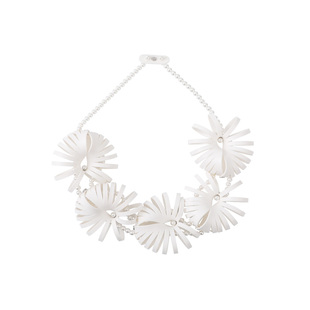 METOOWORKSHOP 觅影系列原创设计贝珠花朵锁骨链雏菊圆影五花项链