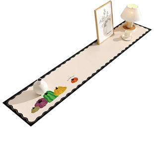 奶油风电视柜桌垫2026新款台面保护垫耐脏免洗桌布家用餐边柜垫子