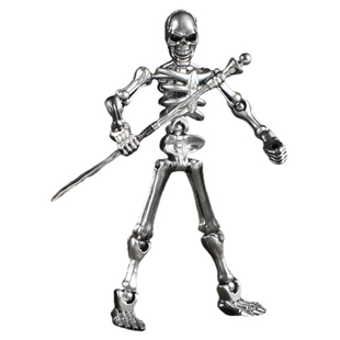 骷髅兵磁吸关节可动骨节人偶涂装版拼装模型手办机甲摆件整蛊玩具