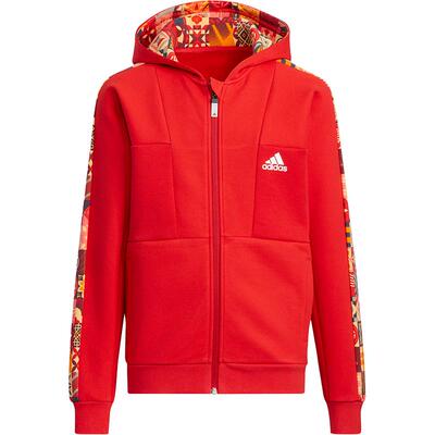 阿迪达斯春季大童运动连帽外套