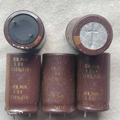 2只价/ELNA伊娜50v3300uF电解电容SILMIC议价