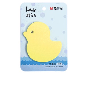 晨光荧光造型便利贴n次贴学生用可爱卡通少女便利贴粘性强彩色告示贴便签纸可撕优事贴办公外卖留言贴纸网红