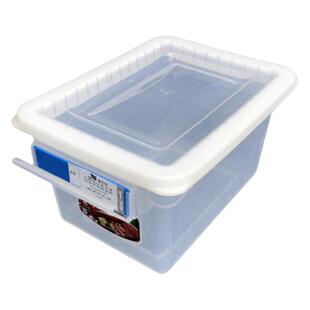 惠而信带密封圈标示盒厨房食品分类收纳长方形塑料冰箱冷冻保鲜盒