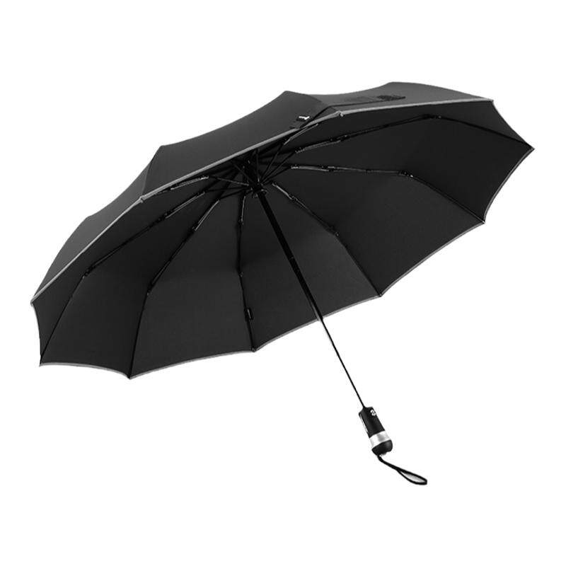 十骨雨伞加大抗风反光商务全自动