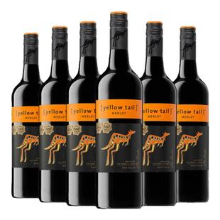 黄尾袋鼠世界系列梅洛葡萄酒澳洲红酒澳大利亚原瓶进口整箱2023年