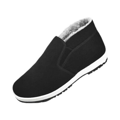 老北京棉鞋高帮男防滑加绒加厚防寒保暖冬季棉鞋老北京中老年棉鞋