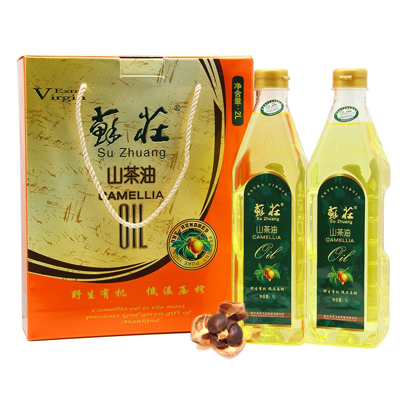 苏庄山茶油 野生山茶油礼盒 纯低温压榨 苏莊健康用油孕妇用油 5L