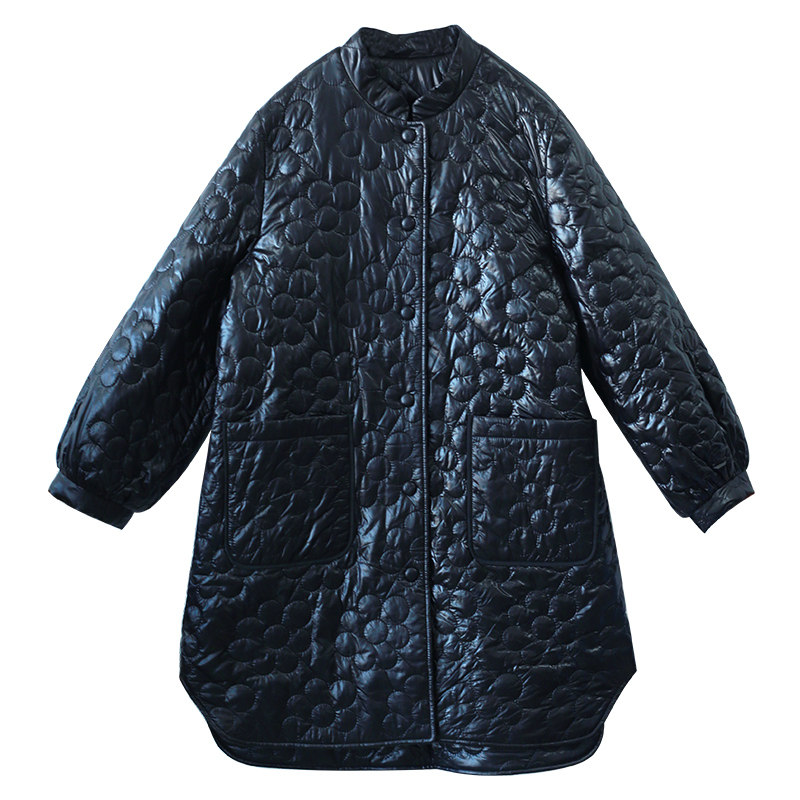 复古百搭黑色棉服女冬季时尚棉衣