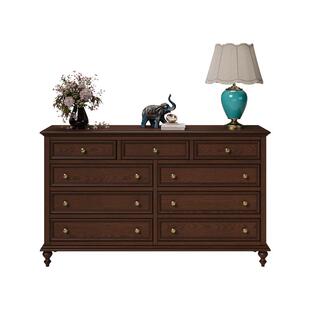 时余爱德华九斗柜客厅复古全实木储物柜法式中古简美式收纳柜地柜