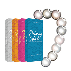 shinygirl美瞳日抛婚礼隐形眼镜小直径正品官方旗舰店蓝色