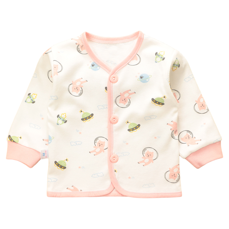 新生婴儿春秋衣服男女宝宝纯棉打底衫开衫秋衣上衣0-1岁3-6-12月