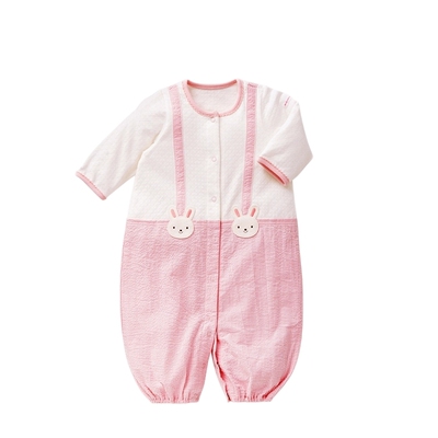 MIKIHOUSE日本制婴儿春秋衣服新生儿连身衣柔软包屁衣宝宝连体服