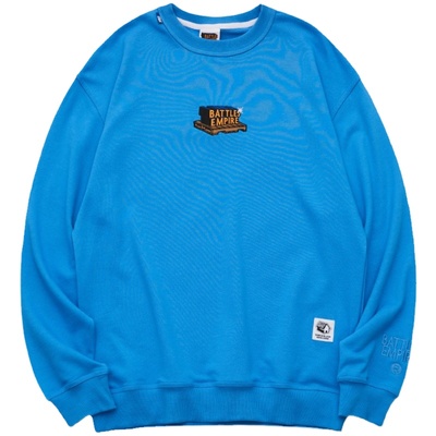 Battles长袖重磅T恤青年刺绣