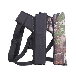 三管箭袋箭囊射箭配件双背带箭壶箭筒复合反曲美猎弓箭背式装箭桶