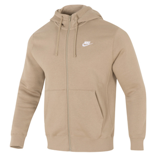 耐克nike男款外套官方正品2026春季新款运动服加绒针织连帽夹克男