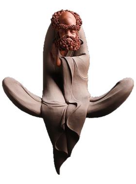 张明贵大师作品陶瓷达摩祖师摆件