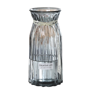 【二件套】大号玻璃花瓶透明水培鲜花富贵竹百合花瓶客厅插花摆件