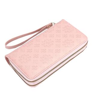 女士钱包女长款多功能皮夹子2026新款时尚双拉链卡包手拿包钱夹潮