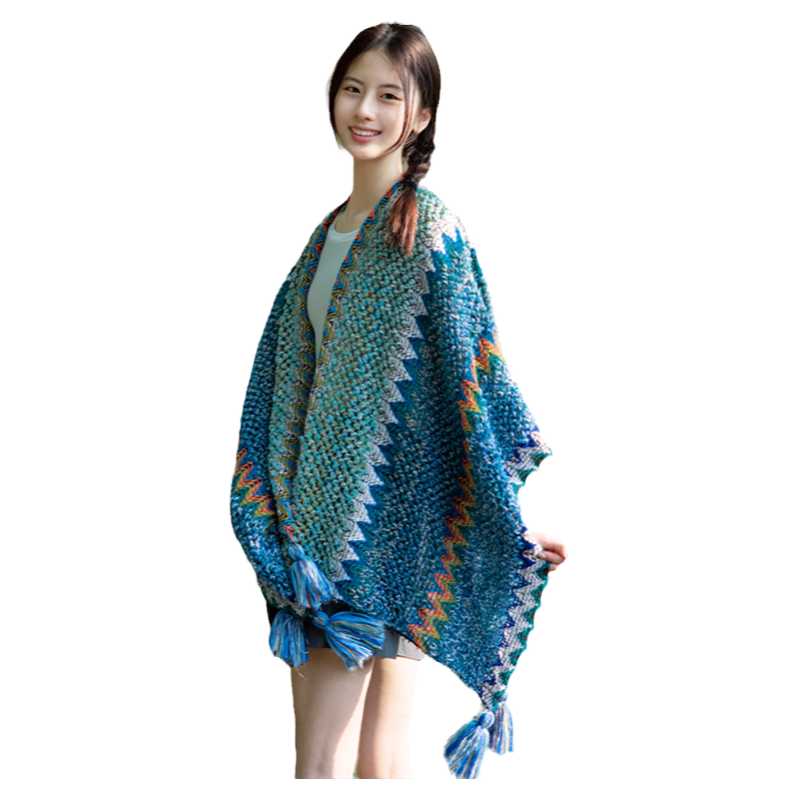 披肩斗篷款民族风女春夏