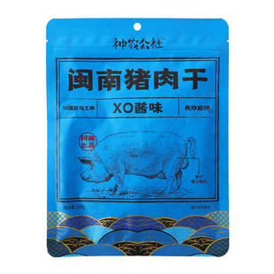 神农公社靖江猪肉脯闽南XO酱猪肉干肉脯熟食特产即食休闲小吃零食