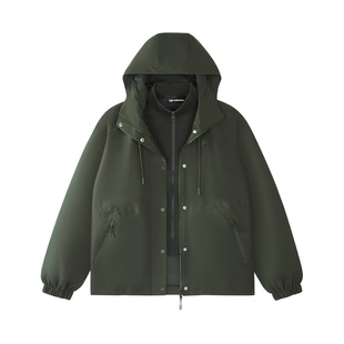 FILA FUSION斐乐潮牌上衣两件套女2026春新款休闲连帽三合一外套