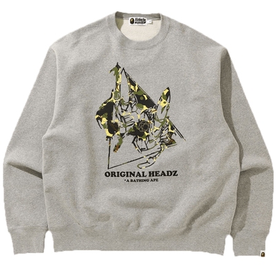 BAPEMO'WAX联名迷彩图案卫衣