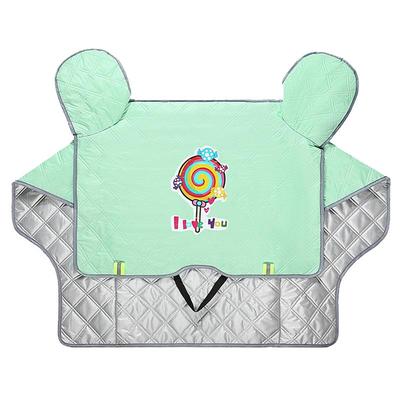 电动车女加厚加绒冬季披肩挡风被