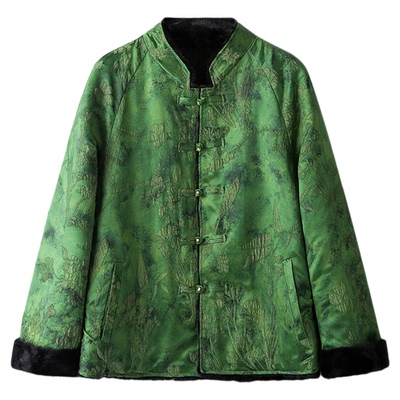 新中式水貂皮草外套女两面穿