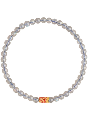 【已祝福】灰月光石锦鲤上岸手串