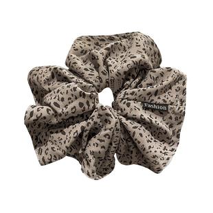 豹纹裙摆大肠发圈时尚气质扎低马尾头绳头饰皮筋耐用丸子头发绳女