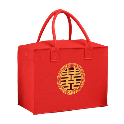 红色喜字手提包婚宴包中式