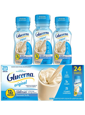 美国美版Abbott雅培Ensure怡保康营养液体奶奶昔237ml*24瓶香草味