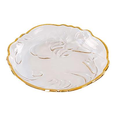 水晶玻璃碟吐骨小果盘高端精致