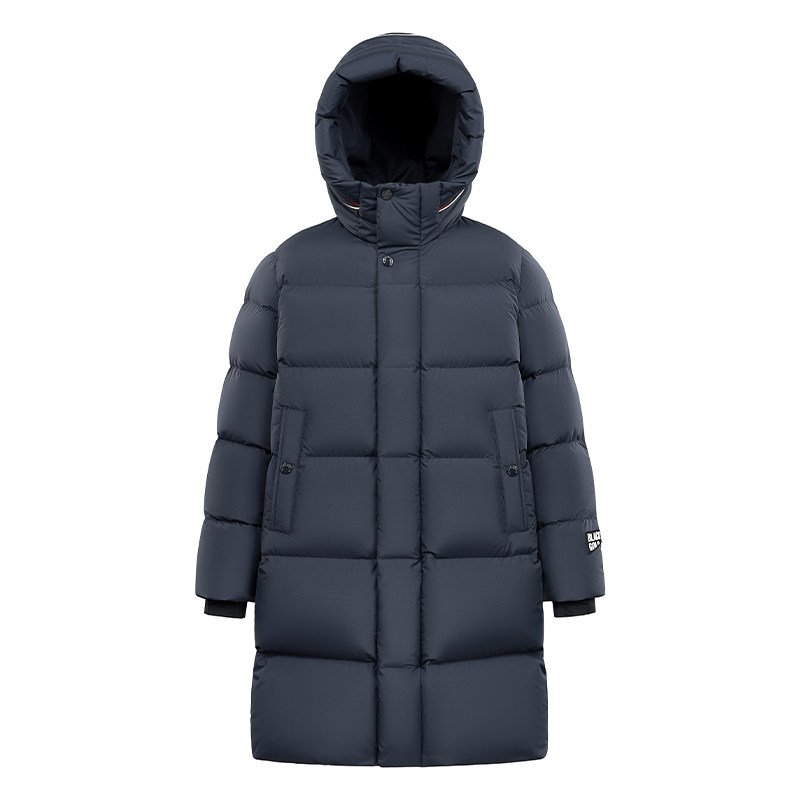 高梵黑金儿童5.0鹅绒服新品复古学院运动加长加厚亲子保暖羽绒服