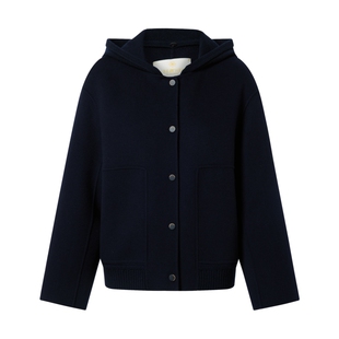 【美丽诺羊毛】ELSEWHERE珂思商场同款毛呢大衣女外套秋新款