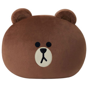 LINE FRIENDS布朗熊ORIGINAL系列大抱枕毛绒公仔可爱女腰靠垫礼物