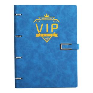 顾客档案本美容院客户资料信息A4活页本理发店服装美甲贵宾卡vip会员充值登记本加厚管理顾客消费记录本定制