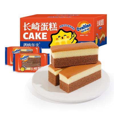【所有女生直播间】满格华夫阿华田长崎蛋糕330g