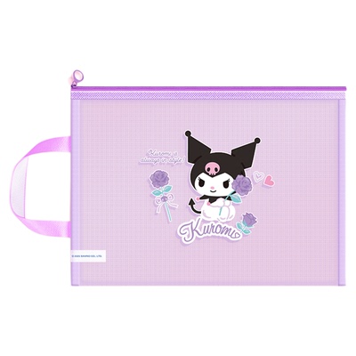 正版库洛米网纱手提拎书袋学生用