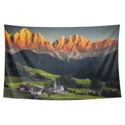 欧洲alps阿尔卑斯山脉海报墙布