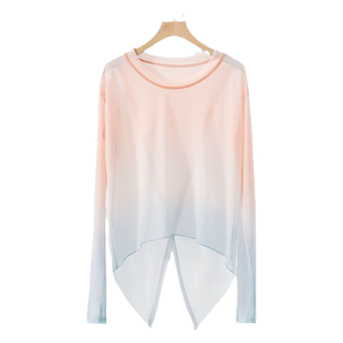 3194舞蹈服女新款中国网纱成人宽松古典练功现代跳舞长袖飘逸上衣