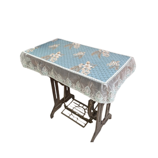 老式缝纫机盖布家用长方形防尘盖布蕾丝布艺缝纫机盖垫缝纫机帘子