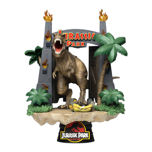 野兽王国环球侏罗纪公园霸王龙迅猛龙恐龙手办摆件情人节礼物